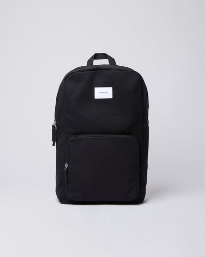 Sandqvist Kim Rucksack in Schwarz, Front-Ansicht